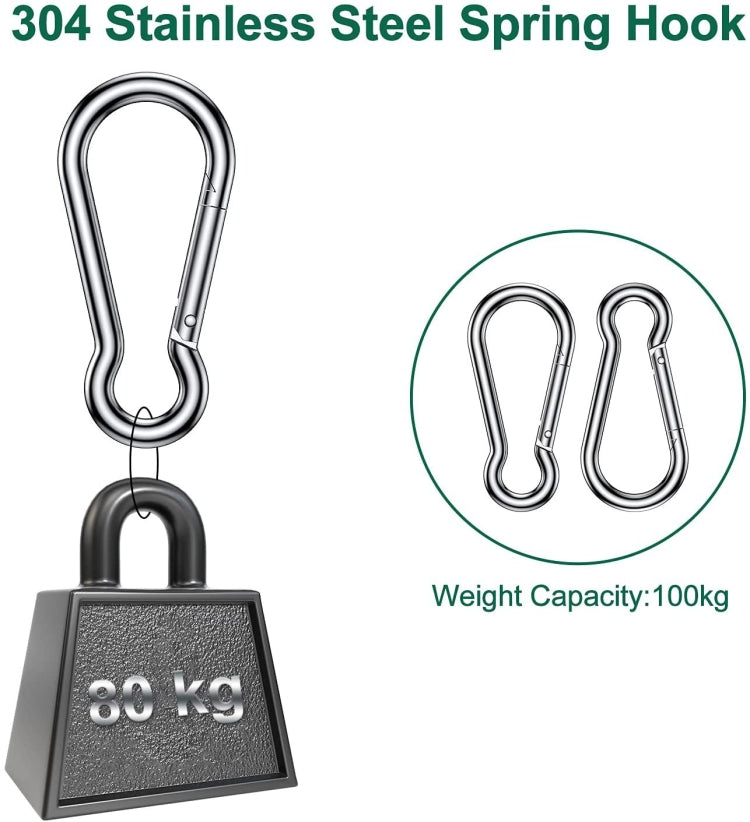24 in 1 304 Stainless Steel Fixed Shade Sail Accessories Diamond Buckle Flower Basket Spring Buckle, Spec: M6 Set - Tents & Accessories by buy2fix | Online Shopping UK | buy2fix