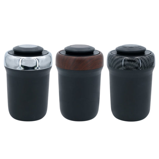 N17D Car Ashtray Arc Spot Tobacco With Lamp and Cover Car Ashtray(Carbon Fiber) by buy2fix