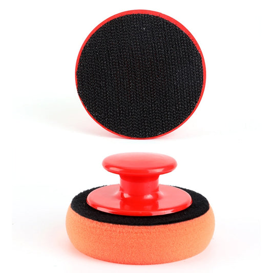 3 Sets Handle Polished Waxing Sponge Car Waxing Wash Tool(3 Handle +12 Sponge) - Polishing Machine & Accessories by buy2fix | Online Shopping UK | buy2fix