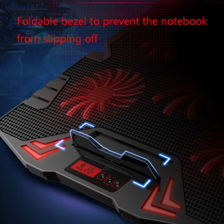 ICE COOREL K5 Laptop Radiator Computer Cooling Bracket, Colour: Touch Version (Black Red) - Cooling Pads by ICE COOREL | Online Shopping UK | buy2fix