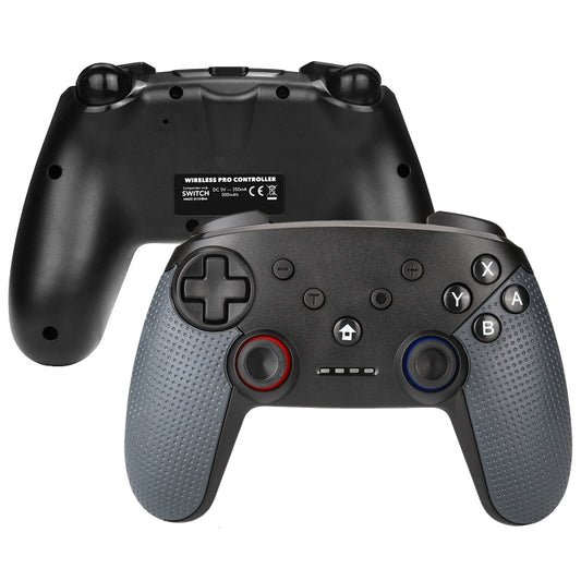 Bluetooth Wireless Gamepad Built-In Dual Motors With TURBO Function Suitable For Switch Pro(Black) by buy2fix