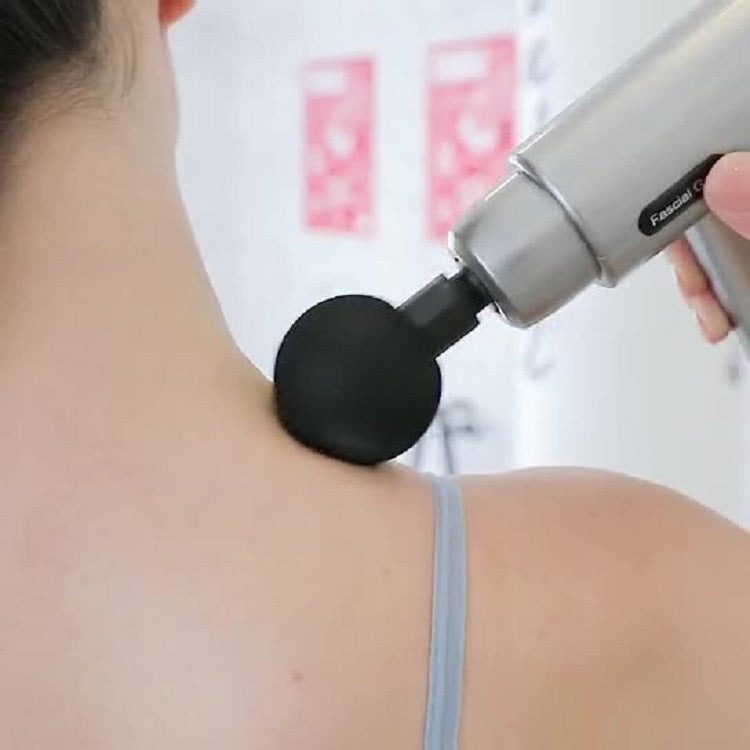 Fascia Massager Mini Electric Muscle Massager Portable Fitness Muscle Relaxing Massager Button(Space Gray) - Massage gun & Accessories by buy2fix | Online Shopping UK | buy2fix