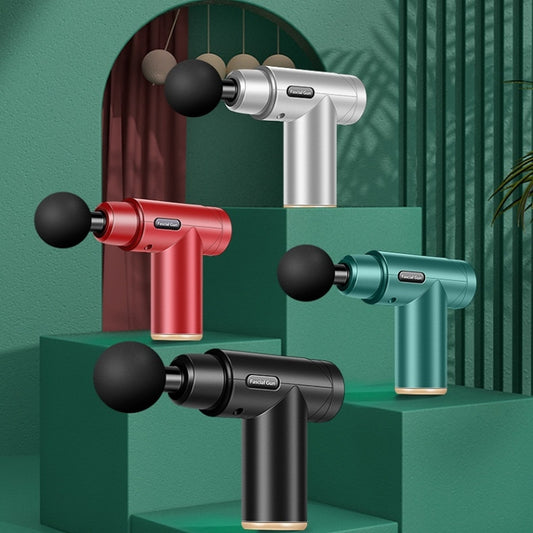 Fascia Massager Mini Electric Muscle Massager Portable Fitness Muscle Relaxing Massager LCD(Space Gray) by buy2fix