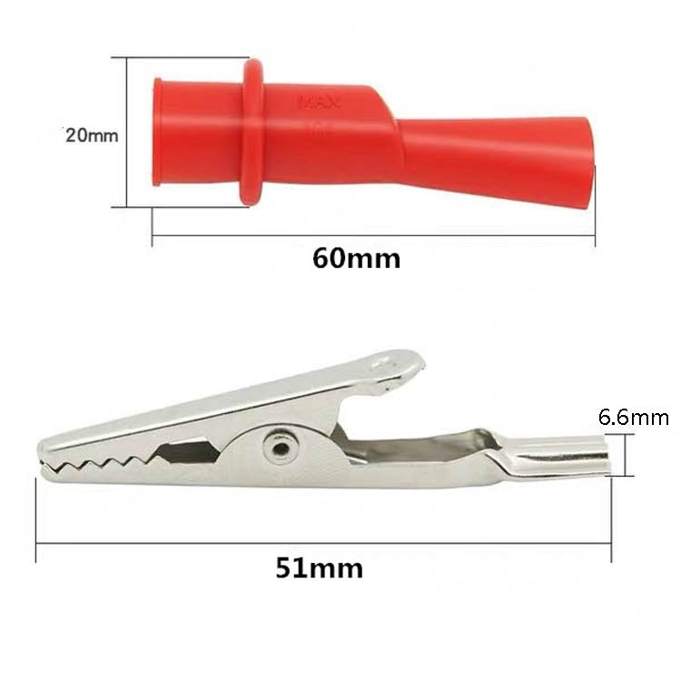 10 Pairs Multimeter Crocodile Clip Capacitor Clip Cover Pen Universal Accessories Connector Test Clip - Other Tester Tool by buy2fix | Online Shopping UK | buy2fix