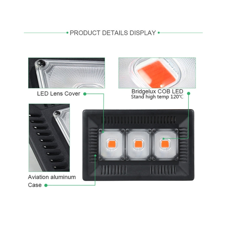 150W Ultra-Thin LED Plant Light, Full Spectrum COB Growth Light, Vegetable, Fruit & Flower Greenhouse Fill Light With Plug, Specification:EU Plug - LED Light by buy2fix | Online Shopping UK | buy2fix