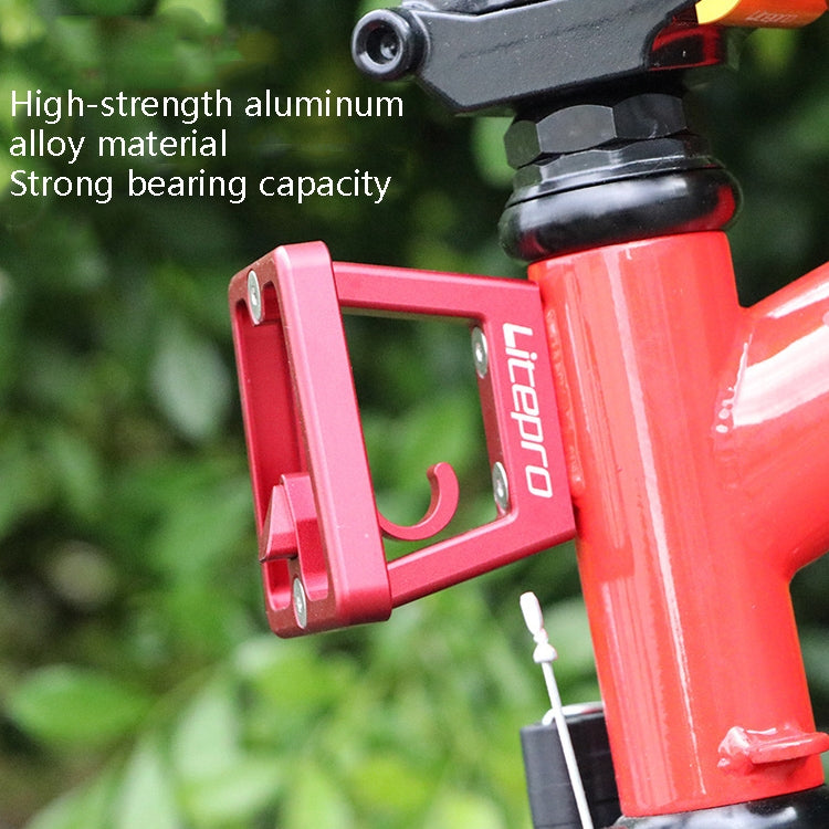 Litepro Split Pig Nose Rest Aluminum Alloy Front Shelf Installed Seat(Red) by Litepro