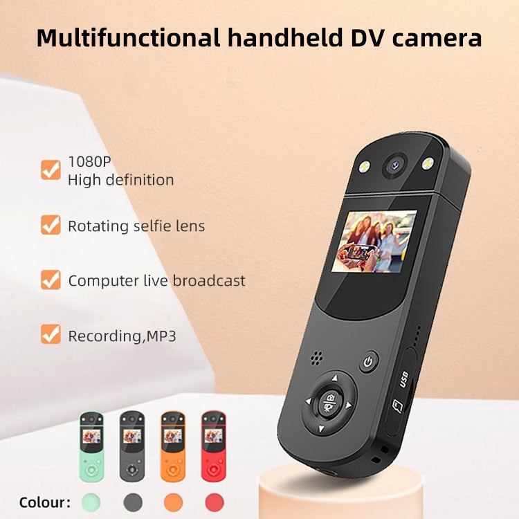 D2 HD 1080P Multi-Function Digital Video Camera Sports DV Camera Live Computer Camera Recorder(Orange) - Video Cameras by buy2fix | Online Shopping UK | buy2fix