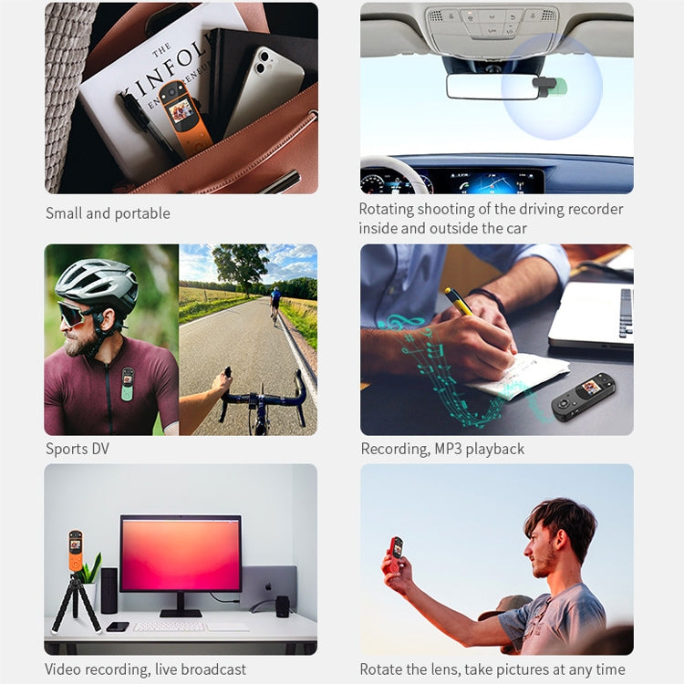D2 HD 1080P Multi-Function Digital Video Camera Sports DV Camera Live Computer Camera Recorder(Orange) - Video Cameras by buy2fix | Online Shopping UK | buy2fix