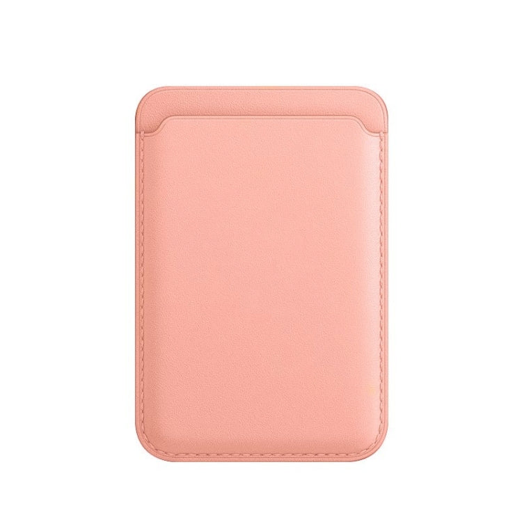 MagSafe Magnetic Leather Card Case Holster For iPhone (Pink) - Card & Passport Bags by buy2fix | Online Shopping UK | buy2fix