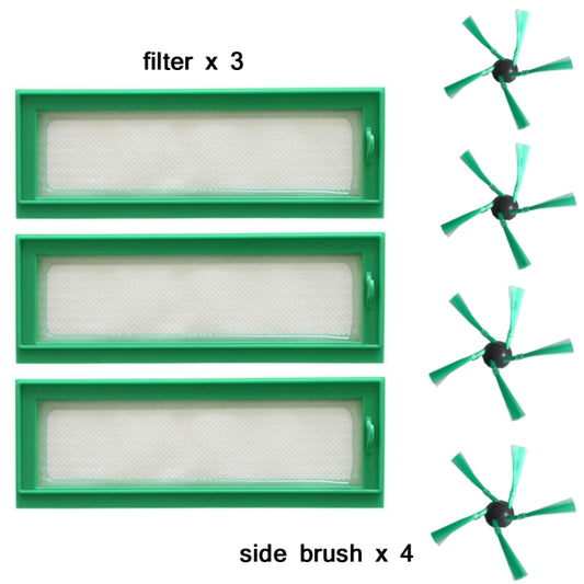 7 PCS/Set Side Brush + Filter For VR200 by buy2fix