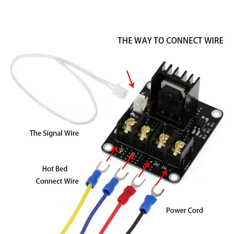2 PCS/Set 3D Printer Heated Bed Power Expansion Module MOSFET Board for ANET A8 3D Printer by buy2fix