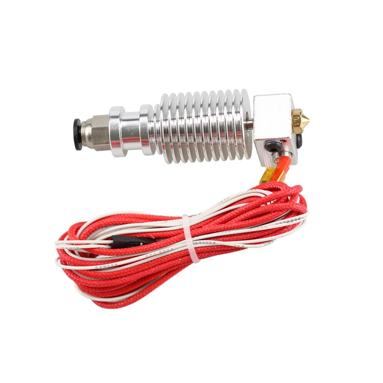 3D V6 Printer Extrusion Head Printer J-Head Hotend With Single Cooling Fan, Specification: Short 1.75 / 0.5mm by buy2fix