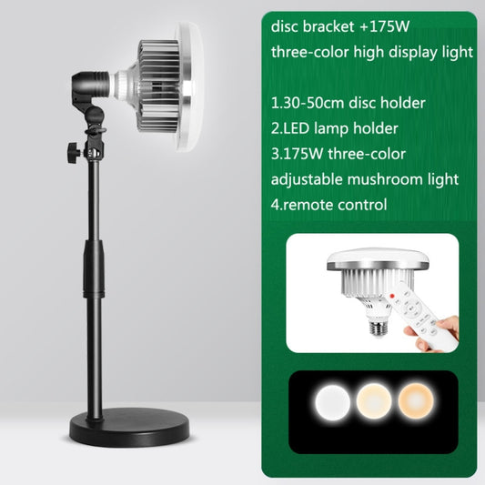 Mobile Phone Live Support Shooting Gourmet Beautification Fill Light Indoor Jewelry Photography Light, Style: 355W Mushroom Lamp + Stand by buy2fix
