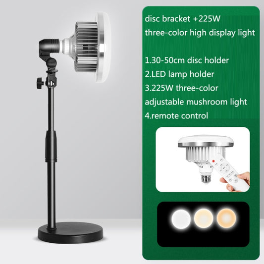 Mobile Phone Live Support Shooting Gourmet Beautification Fill Light Indoor Jewelry Photography Light, Style:500W Mushroom Lamp + Stand by buy2fix