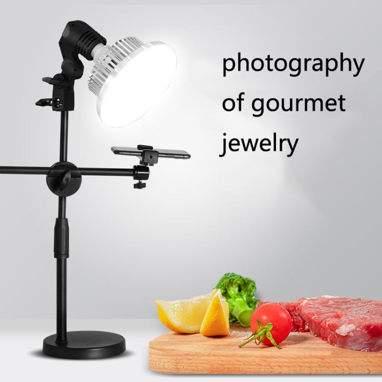 Mobile Phone Live Support Shooting Gourmet Beautification Fill Light Indoor Jewelry Photography Light, Style: 700W Mushroom Lamp + Stand by buy2fix
