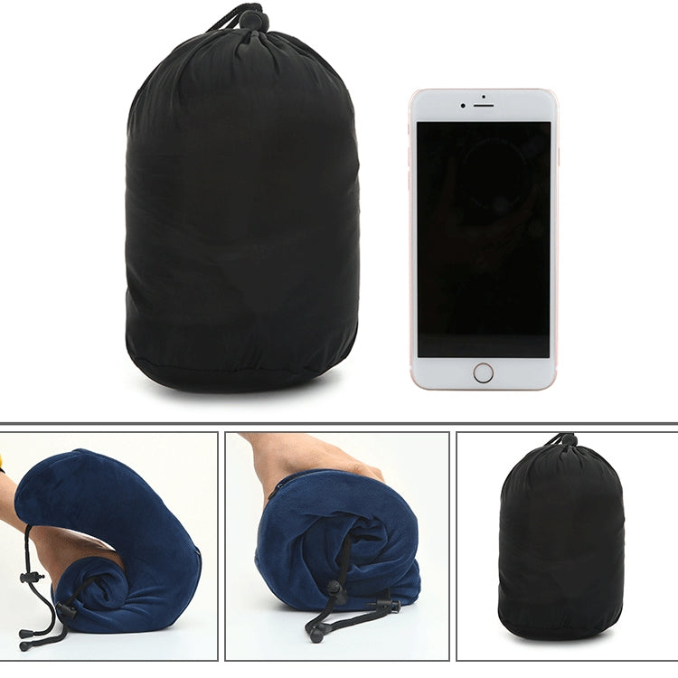 Magnetic Memory Foam U-shaped Pillow Suitable for Travel Solid Pillows(Navy blue) by buy2fix