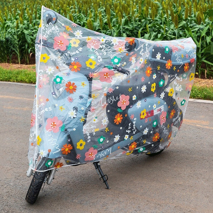 General Rain And Dustproof PEVA Car Cover For Motorcycles And Electric Vehicles, Specification: 220x120cm(Small Dinosaur) by buy2fix