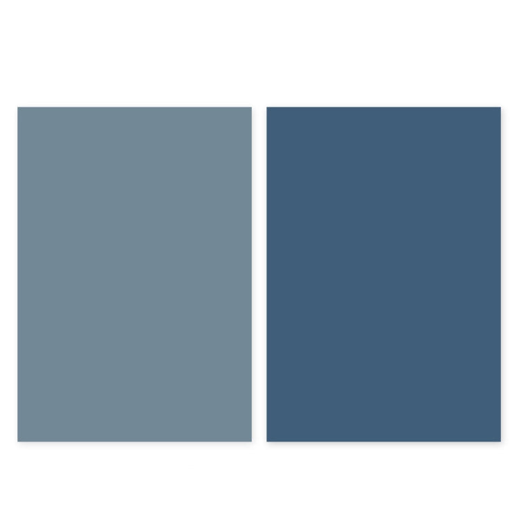 Double-Sided Photo Background Paper Thickening Morandi Series Shoot Props(Blue Series (Light+Dark)) - Solid Color by buy2fix | Online Shopping UK | buy2fix