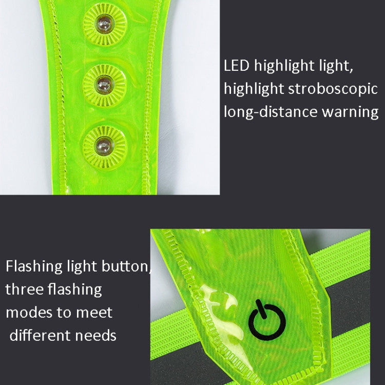 LED Reflective Vest High Stretch Outdoor Reflective Vest Traffic Safety Reflective Clothing(Pink) - Reflective Safety Clothing by buy2fix | Online Shopping UK | buy2fix