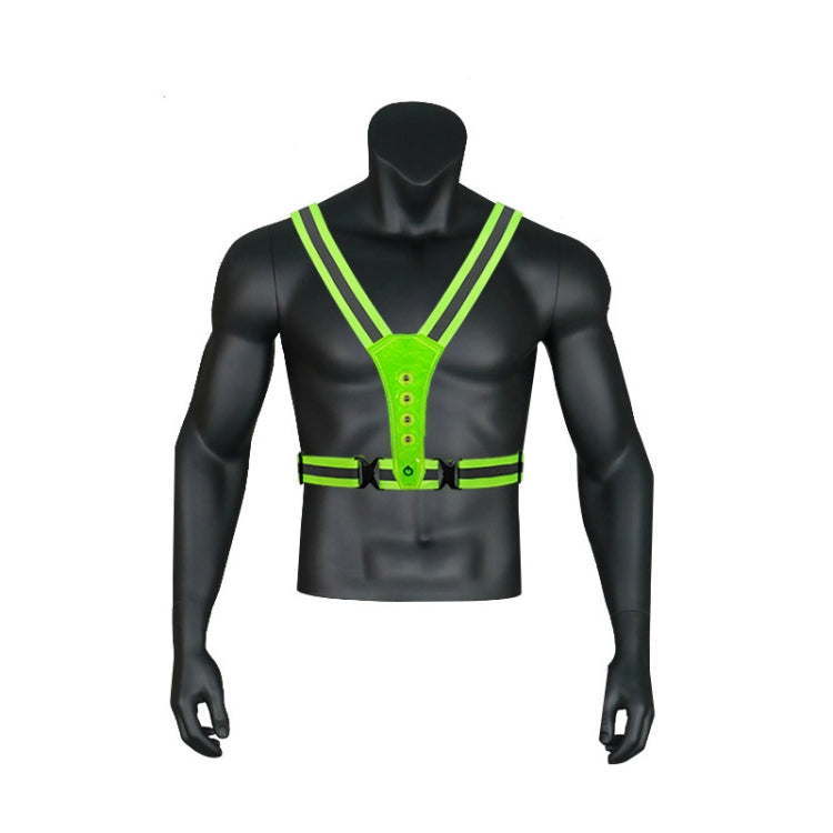 LED Reflective Vest High Stretch Outdoor Reflective Vest Traffic Safety Reflective Clothing(Blue) - Reflective Safety Clothing by buy2fix | Online Shopping UK | buy2fix