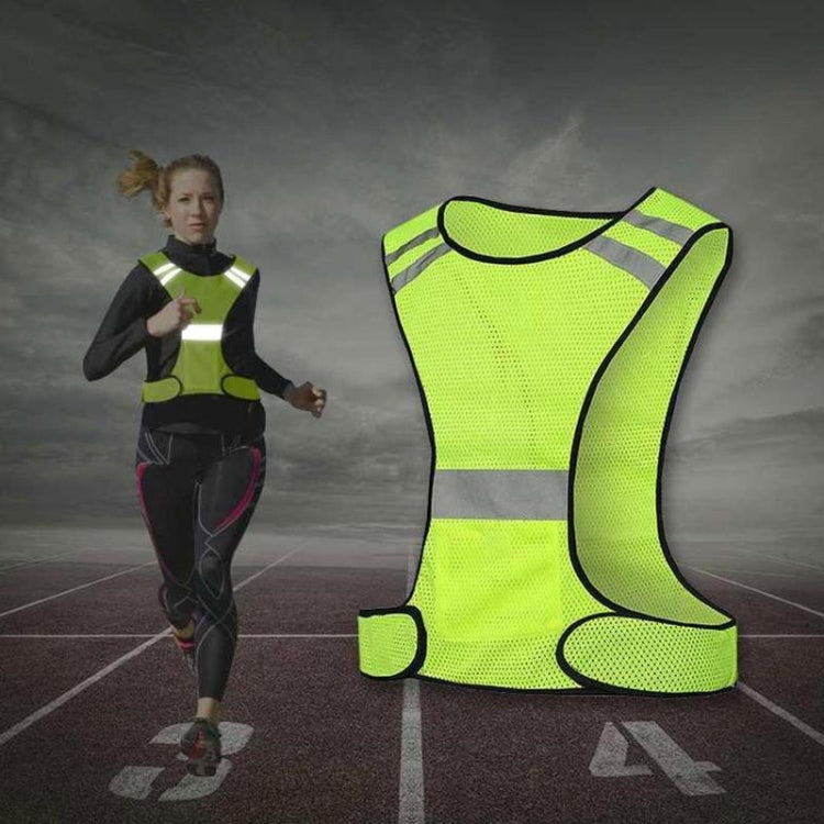 Sports Reflective Vest Night Running Outdoor Reflective Clothing Traffic Safety Reflective Vest,Style: Without Led(Pink) - Reflective Safety Clothing by buy2fix | Online Shopping UK | buy2fix