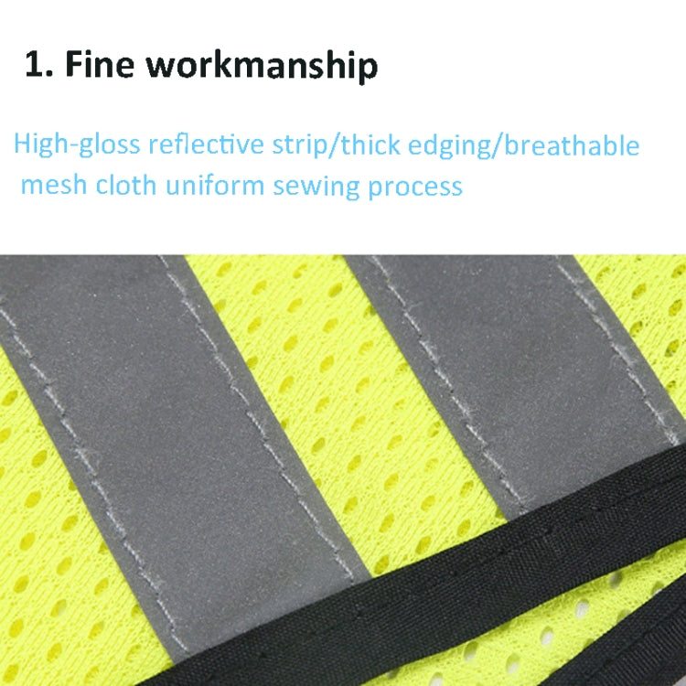 Sports Reflective Vest Night Running Outdoor Reflective Clothing Traffic Safety Reflective Vest,Style: With Led(Fluorescent Yellow) - Reflective Safety Clothing by buy2fix | Online Shopping UK | buy2fix