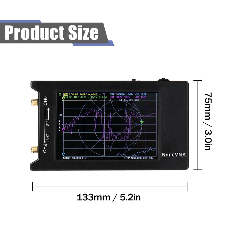 NanoVNA-H4  4 Inch Full View LCD Screen 50Khz-1.5Ghz VNA HF VHF UHF UV Vector Network Analyzer - Other Tester Tool by buy2fix | Online Shopping UK | buy2fix