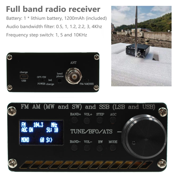 Si4732 All Band Radio Receiver FM AM (MW & SW) SSB (LSB & USB) Receiver - Player Accessories by buy2fix | Online Shopping UK | buy2fix