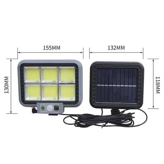 6 x 25 COB Outdoor Waterproof Solar Split Type Wall Light Human Induction Garden Corridor Household Street Light by buy2fix