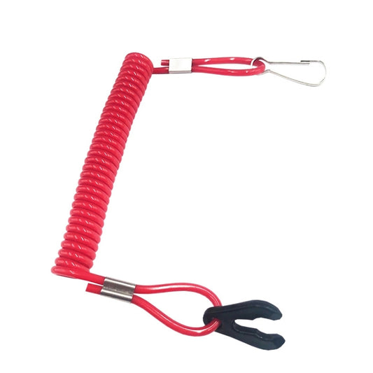 2 PCS Universal Ship Out-Of-Fire Switch Safety Rope Boot Machine Motorboat Emergency Exterior Switch Rope(Red) by buy2fix