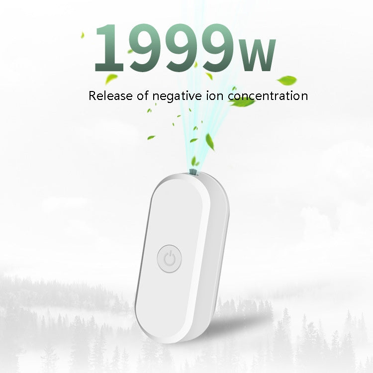 EP206 Hanging Neck Negative Ion Necklace Air Purifier(White) - Air Purifiers & Accessories by buy2fix | Online Shopping UK | buy2fix
