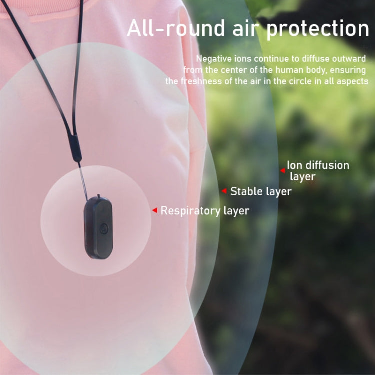 EP206 Hanging Neck Negative Ion Necklace Air Purifier(White) - Air Purifiers & Accessories by buy2fix | Online Shopping UK | buy2fix