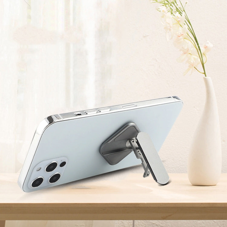 Aluminum Alloy Car Mobile Phone Bracket Portable Phone Desktop Folding Frame(Silver) by buy2fix
