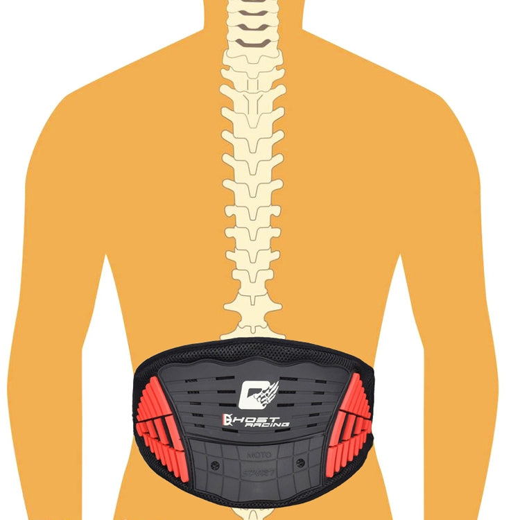 GHOST RACING GR-HY01 Motorcycle Waist Cycling Protective Gear Locomotive Anti-Fall Ski Bunch Waist Belt, Size: One Size(Yellow) by GHOST RACING