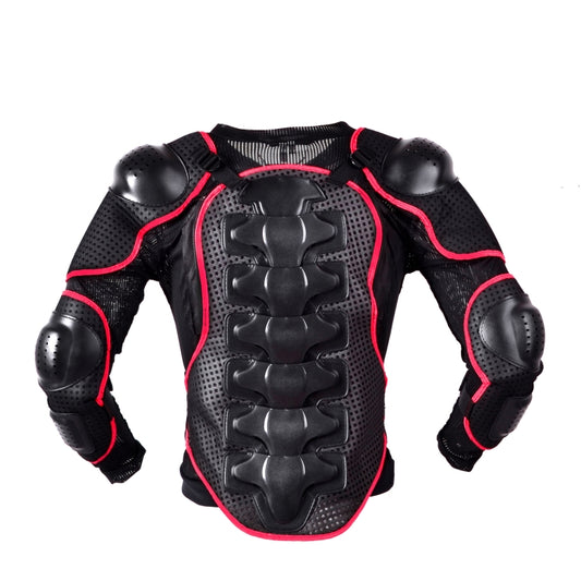 GHOST RACING F060 Motorcycle Armor Suit Riding Protective Gear Chest Protector Elbow Pad Fall Protection Suit, Size: XXL(Red) by GHOST RACING