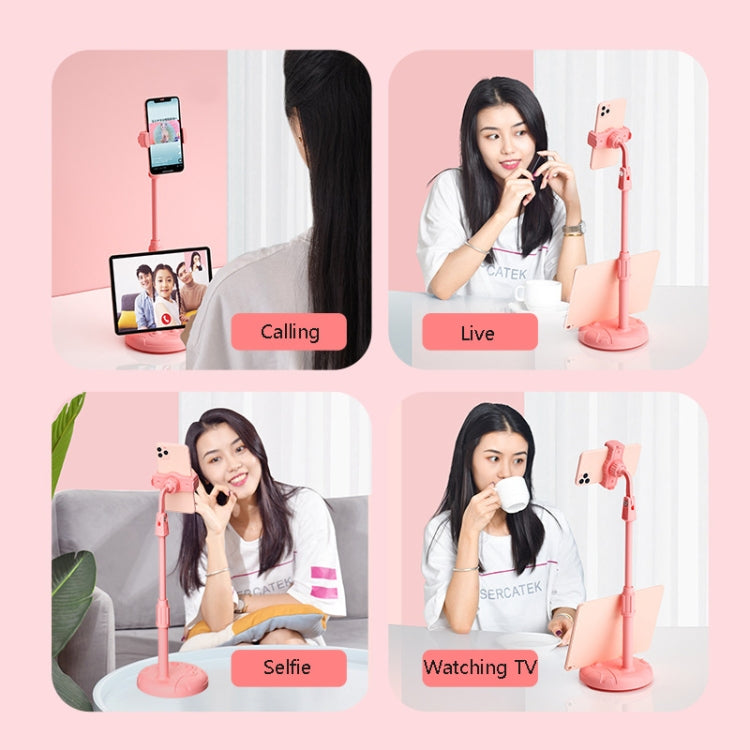 Cat Claw Telescopic Mobile Phone Holder Multifunctional Desktop Live Lazy Bracket(Cherry Pink) - Stand by buy2fix | Online Shopping UK | buy2fix