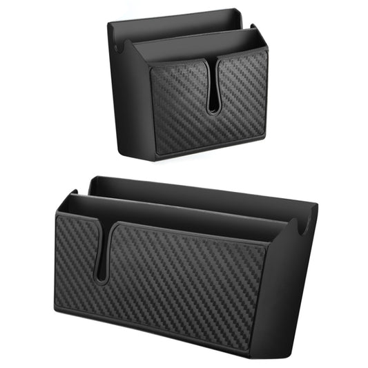 DM-020 Car Sticky Carbon Fiber Storage Bag Car Mobile Phone Storage Box Large by buy2fix