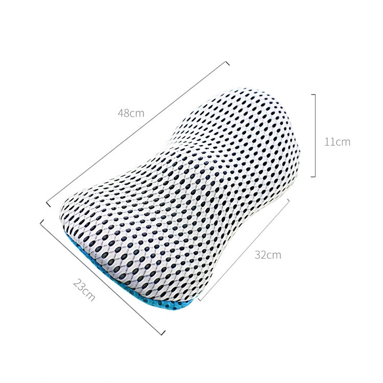 Car Supplies Lumbar Support Memory Foam Car Backrest Lumbar Cushion Seat Cushion Lumbar Pillow, Colour: 4D Grid Black - Seat Accessories by buy2fix | Online Shopping UK | buy2fix