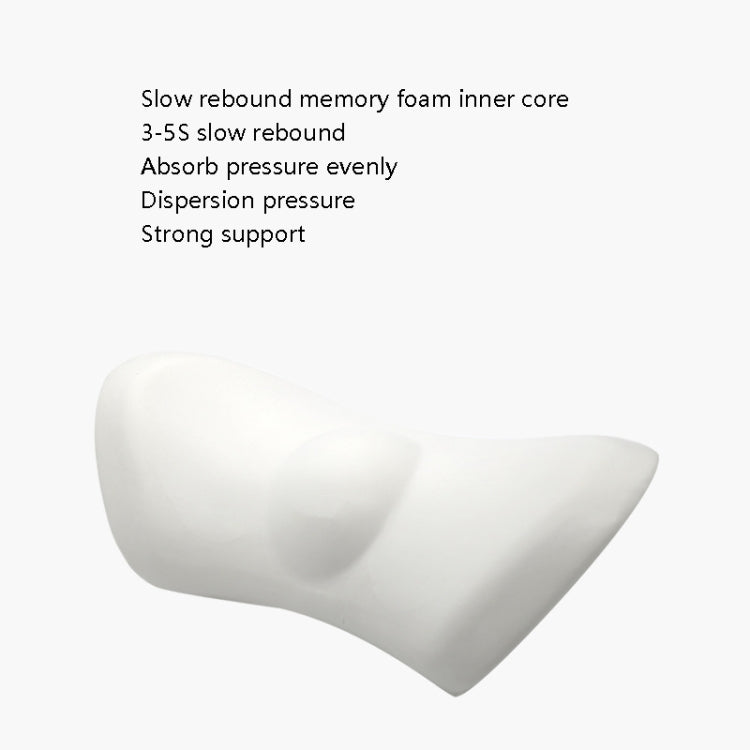 Car Supplies Lumbar Support Memory Foam Car Backrest Lumbar Cushion Seat Cushion Lumbar Pillow, Colour: Light Gray+Dark Gray - Seat Accessories by buy2fix | Online Shopping UK | buy2fix