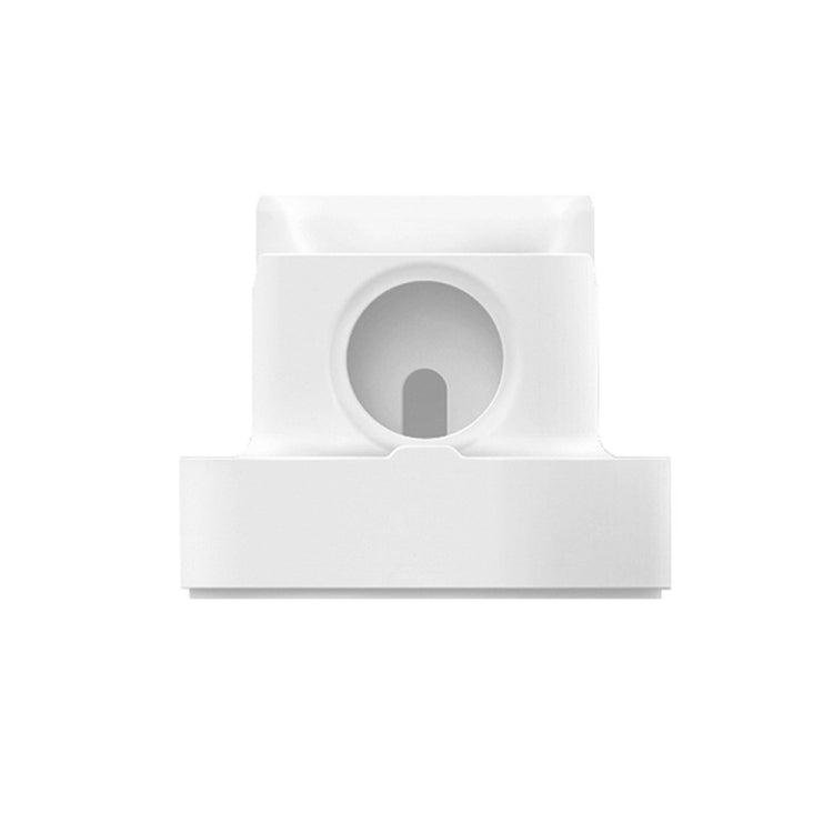 2 In 1 Smart Watch Charging Bracket Desktop Silicone Watch Charging Stand For Apple Watch(White) - Charger / Holder by buy2fix | Online Shopping UK | buy2fix