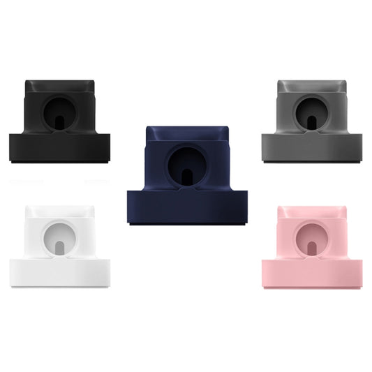 2 In 1 Smart Watch Charging Bracket Desktop Silicone Watch Charging Stand For Apple Watch(White) by buy2fix