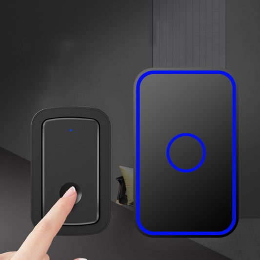 CACAZI A19 1 For 5 Wireless Music Doorbell without Battery, Plug:US Plug(Black) by CACAZI