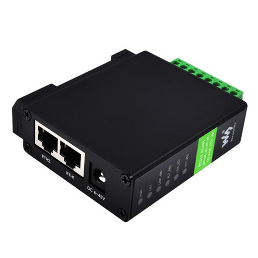 Waveshare RS232 RS485 To RJ45 Ethernet Serial Server, Spec: RS232 RS485 TO POE ETH (B) by Waveshare