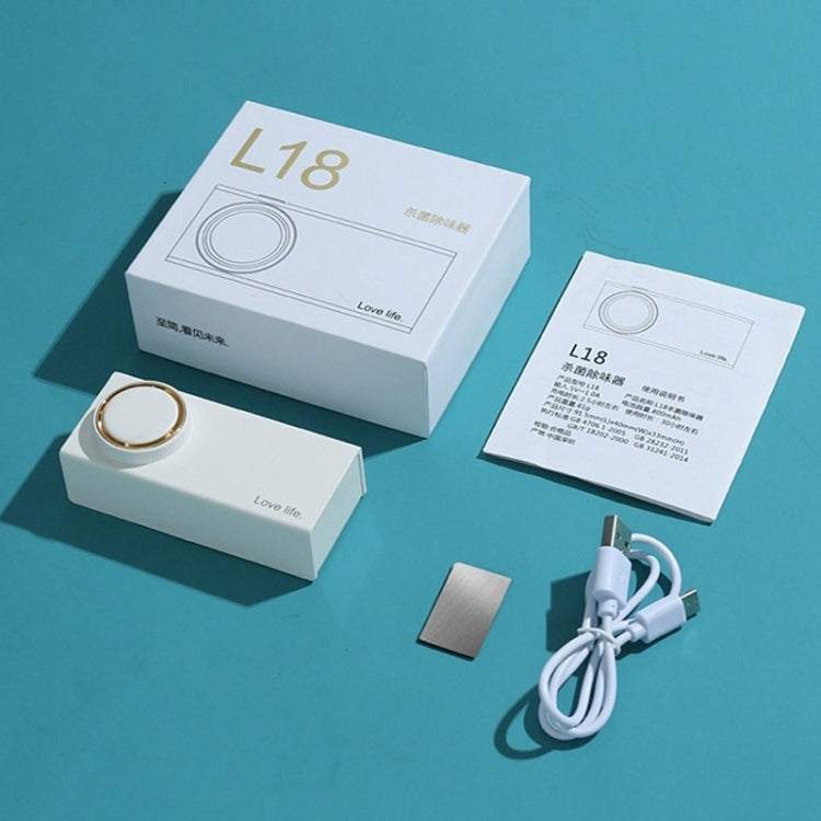 L18 Refrigerator Deodorizer Sterilization Deodorization Odor Preservation Small Household Car Air Purifier(Green) by buy2fix