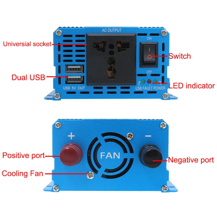 LVYUAN 2000W Car Home Pure Sine Wave Solar Inverter, Specification: 60V To 220V - In Car by LVYUAN | Online Shopping UK | buy2fix