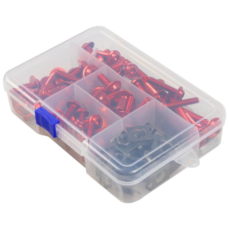 177 PCS/ Box Motorcycle Modification Accessories Windshield Cover Set Screw(Red) - Others by buy2fix | Online Shopping UK | buy2fix
