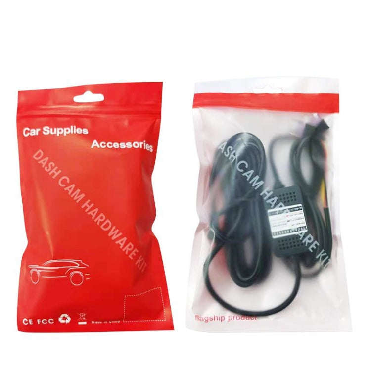 H516 Recording Step-down Line Shrinkage Video Car Charger Line Parking Monitoring Three-Core Power Cord, Model: Without Fuse(Micro Right Elbow) - Cables & Connectors by buy2fix | Online Shopping UK | buy2fix