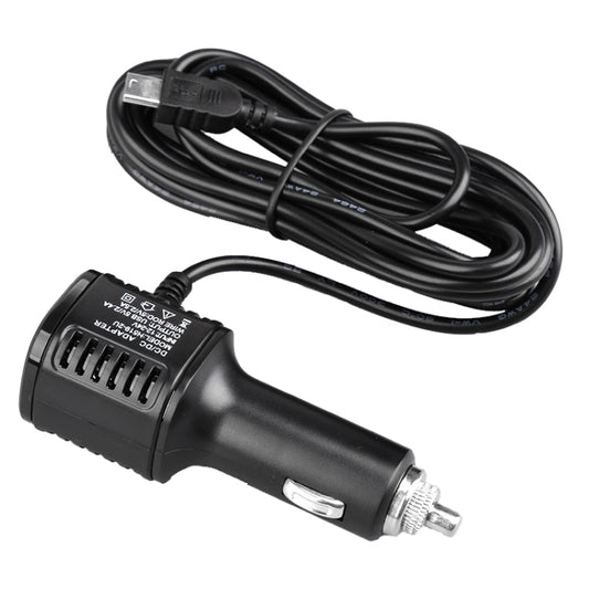 H519 Car Charger Driving Recorder Power Cord Dual USB With Display Charging Line, Specification: Mini Straight - Cigar Socket by buy2fix | Online Shopping UK | buy2fix