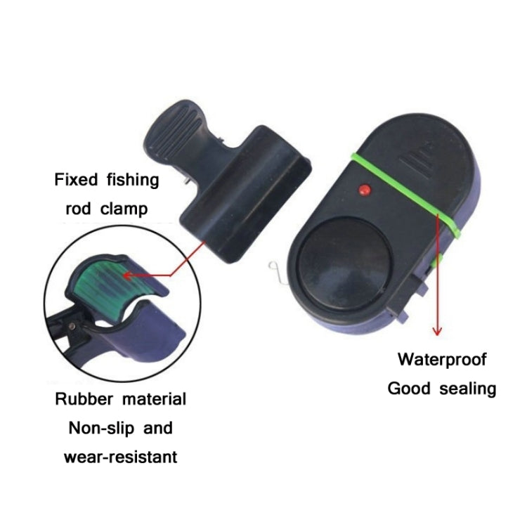 Waterproof Fishing Alarm Rod Electronic Fish Bell(Random Color Delivery) - Fishing Alarm by buy2fix | Online Shopping UK | buy2fix