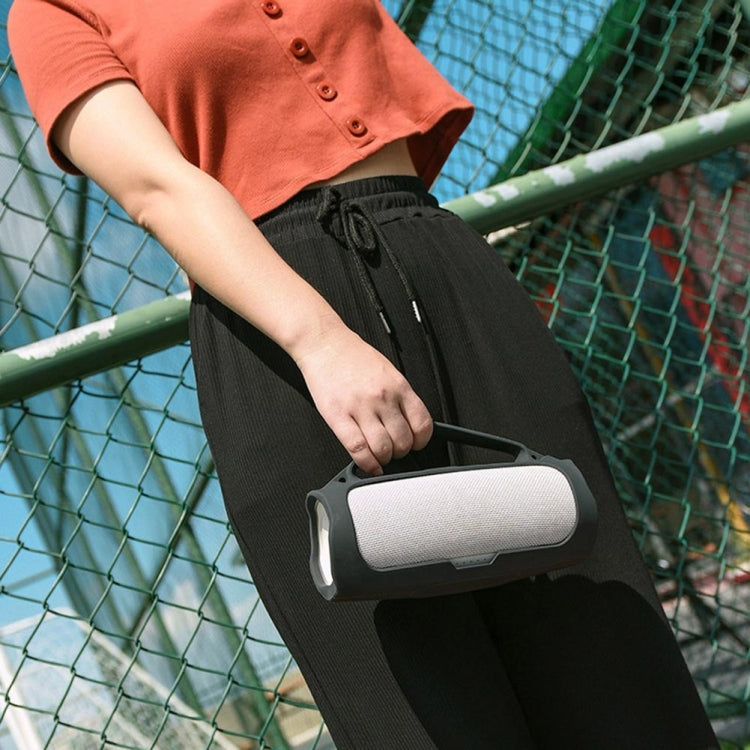 For JBL Charge4 Bluetooth Speaker Shockproof Portable Silicone Protective Cover(Black) by buy2fix